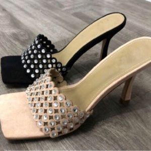 jeweled mule heels